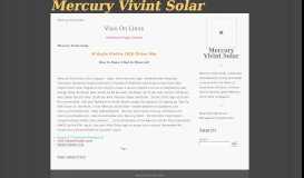 
							         Mercury Vivint Solar								  
							    