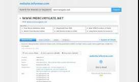 
							         mercurygate.net at Website Informer. Visit Mercurygate.								  
							    
