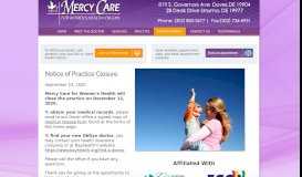 
							         Mercy Care for Women's Health								  
							    