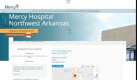 
							         Mercy Hospital Northwest Arkansas | Mercy								  
							    