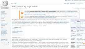 
							         Mercy McAuley High School - Wikipedia								  
							    