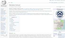 
							         Meriden School - Wikipedia								  
							    