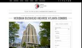 
							         Meridian Buckhead Highrise Atlanta Condos - All Atlanta Condos								  
							    