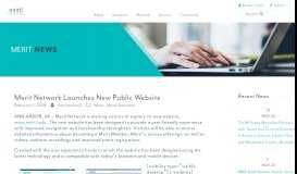 
							         Merit Network Launches New Public Website – Merit								  
							    