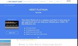 
							         Merit Platinum Card Review - $500 Unsecured Credit Line ...								  
							    