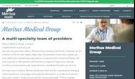 
							         Meritus Medical Group | Maryland Primary Care Providers								  
							    