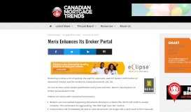 
							         Merix Enhances Its Broker Portal - Mortgage Rates & Mortgage Broker ...								  
							    
