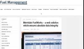 
							         Merridale FuelWorks – a web solution which ensures absolute ...								  
							    