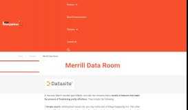 
							         Merrill DataSite - Virtual Data Room								  
							    