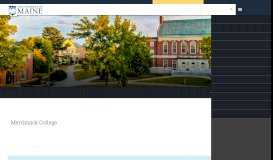 
							         Merrimack College - Undergraduate Admissions - University of Maine								  
							    