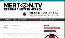 
							         Merton Council Webcasting • Merton TV - Keeping An Eye On Merton ...								  
							    