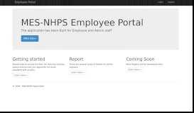 
							         MES-NHPS Employee Portal								  
							    