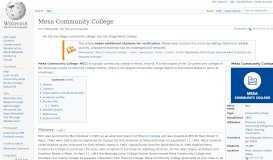 
							         Mesa Community College - Wikipedia								  
							    