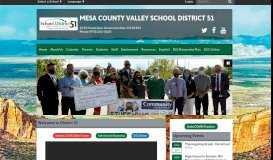 
							         Mesa County Valley School District 51: Home								  
							    