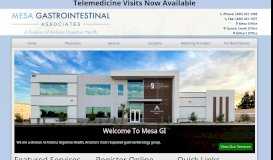 
							         Mesa Gastrointestinal Associates | Gastroenterology Specialists in the ...								  
							    