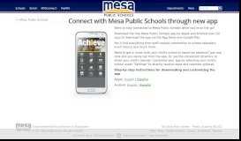 
							         Mesa Public Schools » App								  
							    