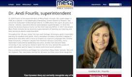 
							         Mesa Public Schools » Dr. Ember Conley, Superintendent of Schools								  
							    