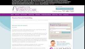 
							         MESSAGE FROM DR KENNEDY - Complete Womens Care								  
							    