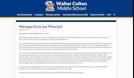 
							         Message from our Principal - Walter Colton Middle School - Monterey ...								  
							    
