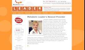 
							         Metabolic Leader's Newest Provider								  
							    