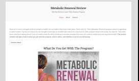
							         Metabolic Renewal - Jade Teta Workout and Diet Program ...								  
							    