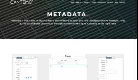 
							         Metadata - Cantemo								  
							    