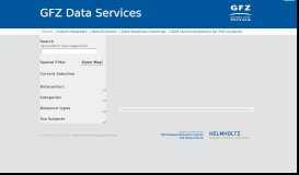 
							         Metadata Portal - GFZ Data Services								  
							    