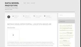 
							         Metaio developer portal: Location-based AR | Data Model Prototype								  
							    