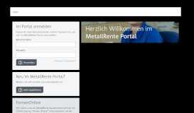 
							         Metallrente.info: Login								  
							    