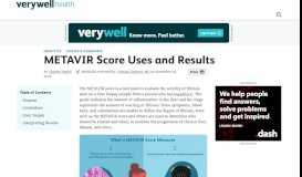 
							         METAVIR Score Uses and Results - Verywell Health								  
							    