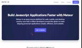 
							         Meteor: Build Apps with JavaScript								  
							    