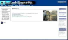 
							         Meteorology — Naval Oceanography Portal								  
							    