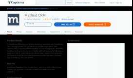 
							         Method CRM Reviews and Pricing - 2019 - Capterra								  
							    
