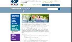 
							         MetLife Dental Plan | PSERS-HOP								  
							    