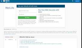 
							         MetLife | Pay Your Bill Online | doxo.com								  
							    