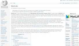 
							         MetLife - Wikipedia								  
							    