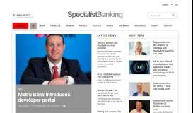 
							         Metro Bank introduces developer portal - Specialist Banking								  
							    