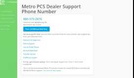 
							         Metro PCS Dealer Support Phone Number #3 : 800-373-2876								  
							    