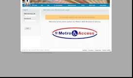 
							         MetroAccess Paratransit Login - WMATA								  
							    