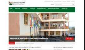 
							         Metropolitan International University: MIU								  
							    