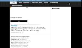 
							         Metropolitan International University, MIU Student Portal: miu.ac.ug ...								  
							    