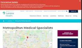 
							         Metropolitan Medical Specialists | Doctors Community Hospital								  
							    