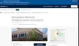 
							         Metropolitan Methodist Emergency Center at the Quarry | Methodist ...								  
							    