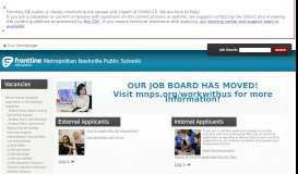 
							         Metropolitan Nashville Public Schools - Frontline Recruitment								  
							    