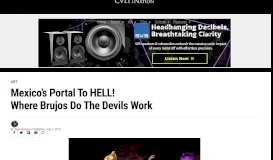 
							         Mexico's Portal to HELL! Where Brujos Do The Devils Work -								  
							    