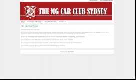 
							         MG Car Club Portal - MemberDesq - SportsTG								  
							    