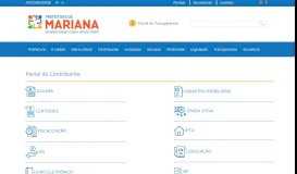 
							         MG :: Portal do Contribuinte - Prefeitura Municipal de Mariana								  
							    