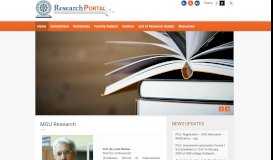 
							         MG Research Portal - MG University								  
							    
