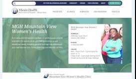 
							         MGH Mountain View Women's Health | Mason General Hospital ...								  
							    