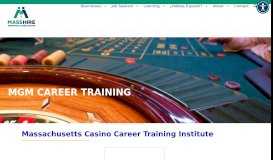 
							         MGM Career Training - MassHire Springfield Career Center								  
							    